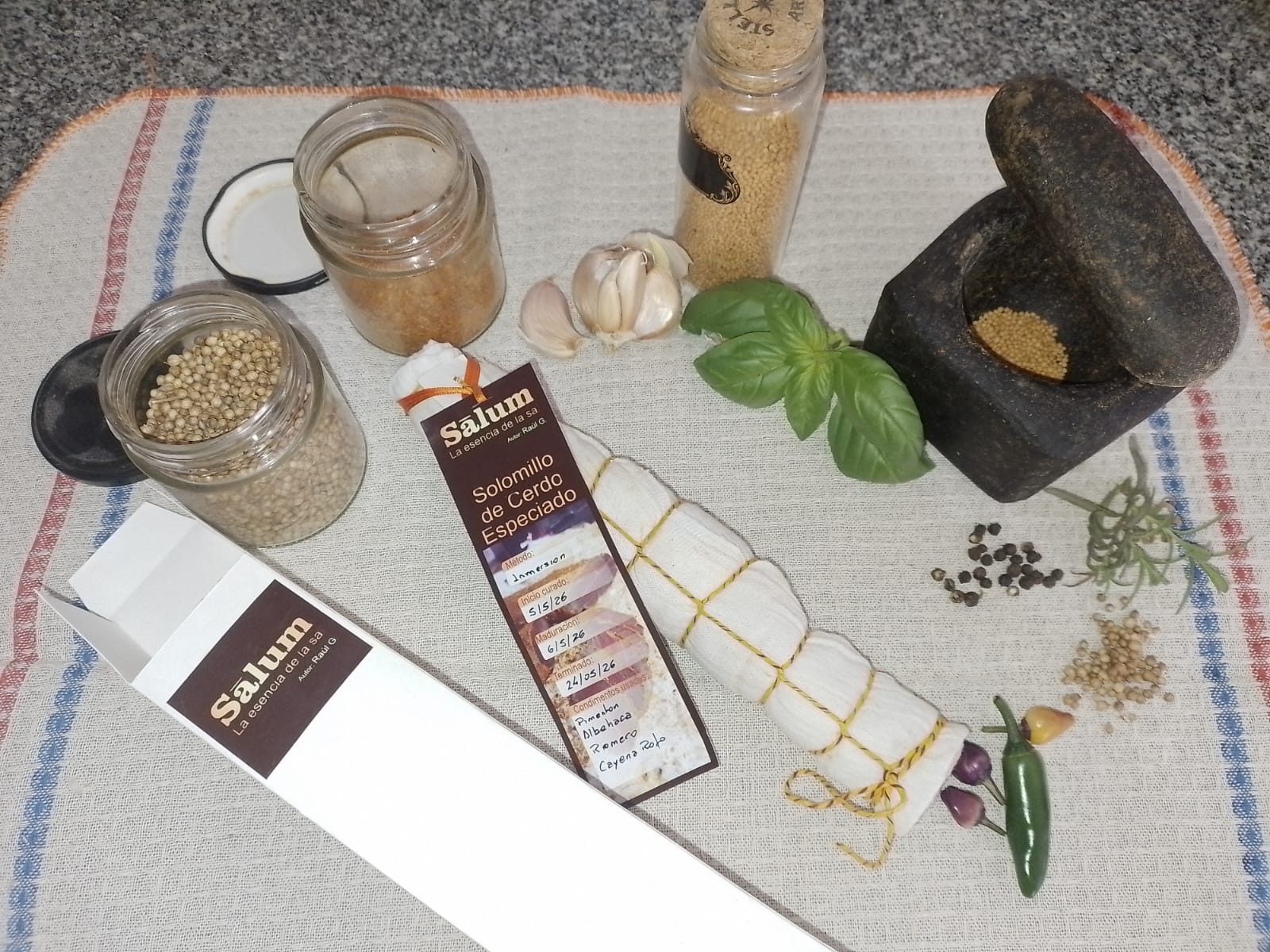 Packaging con especias